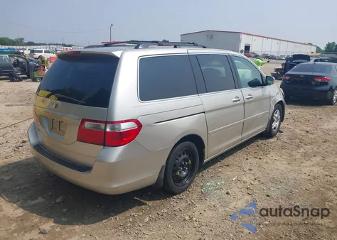 2007 Honda Odyssey Ex from USA, damaged, VIN 5FNRL38487B061583